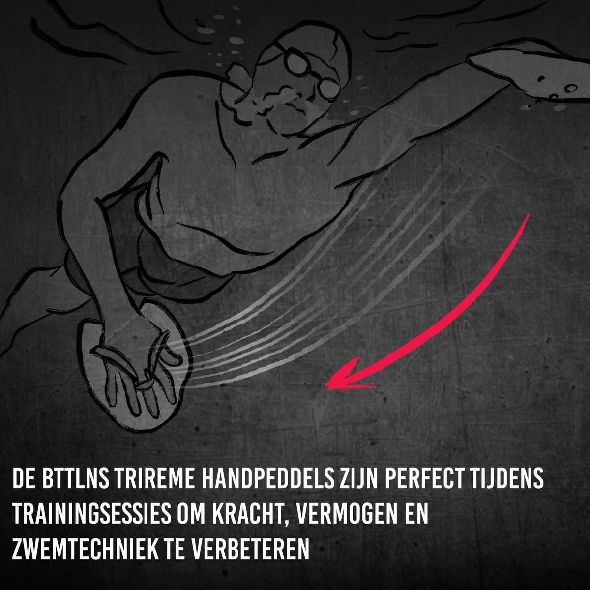 BTTLNS Handpeddels - Perfecte pasvorm - Perfectioneer je zwemtechniek - Zwempaddles - Alle niveau's - Meer zwemkracht - Trireme 1.0 - Zilver - M — afbeelding 5