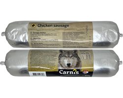 Carnis gestoomde worst groot - 100% Kip - 800 gram