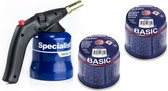 Gasbrander met 2 gaspatrone Soldeerbrander - Dakbranders