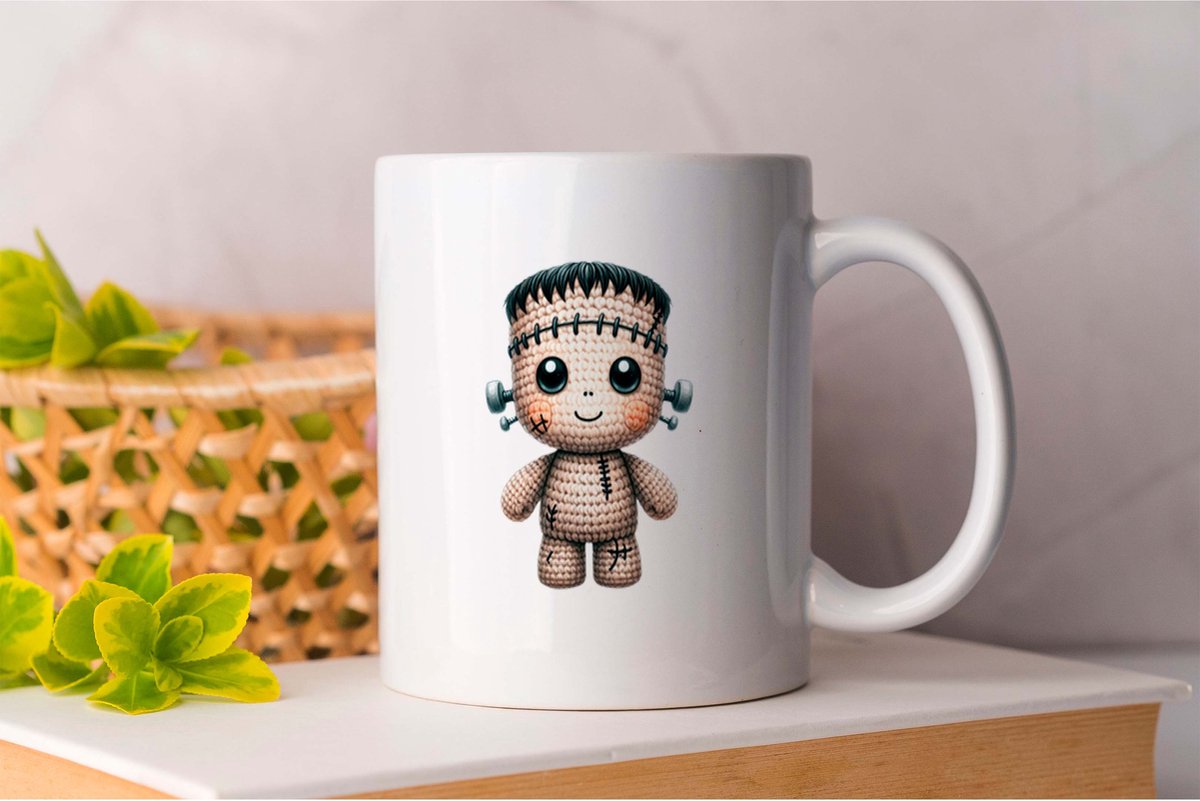 Mok Boo Button - Cute - Adorable - Cutie - Sweet - Schattig - Lief - Snoezig - Koddig