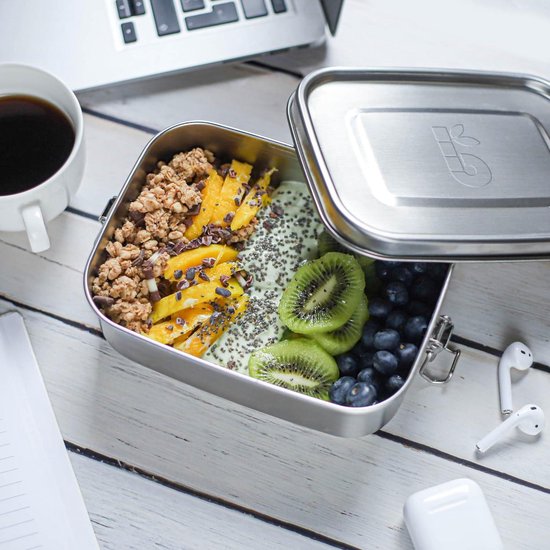 Lunchbox. Lunchbox van 304 roestvrij staal met 5 compartimenten
