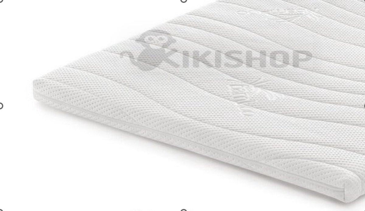Kikishop Topper matras 180x200 – Topdekmatras XXL - Hybride® Purschuim HR Koudschuim – Antibacterieel -Luxe Wasbare Hoes - circa 12 cm dik
