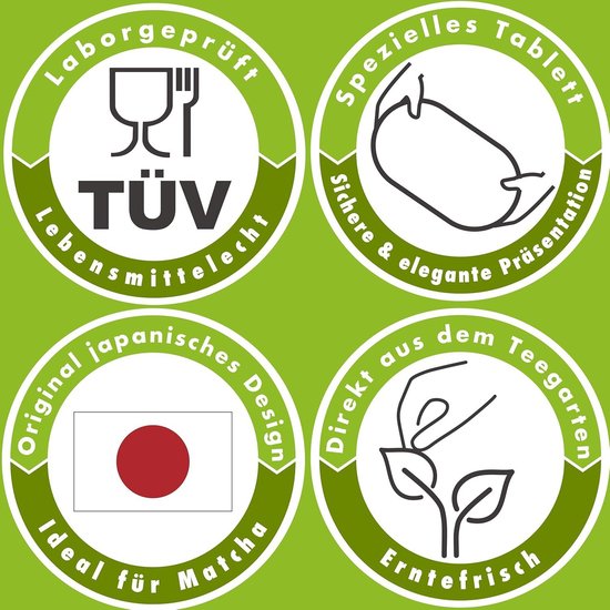 Matcha Bezem Theeset, 5-delige Japanse theeceremonieset met bamboe