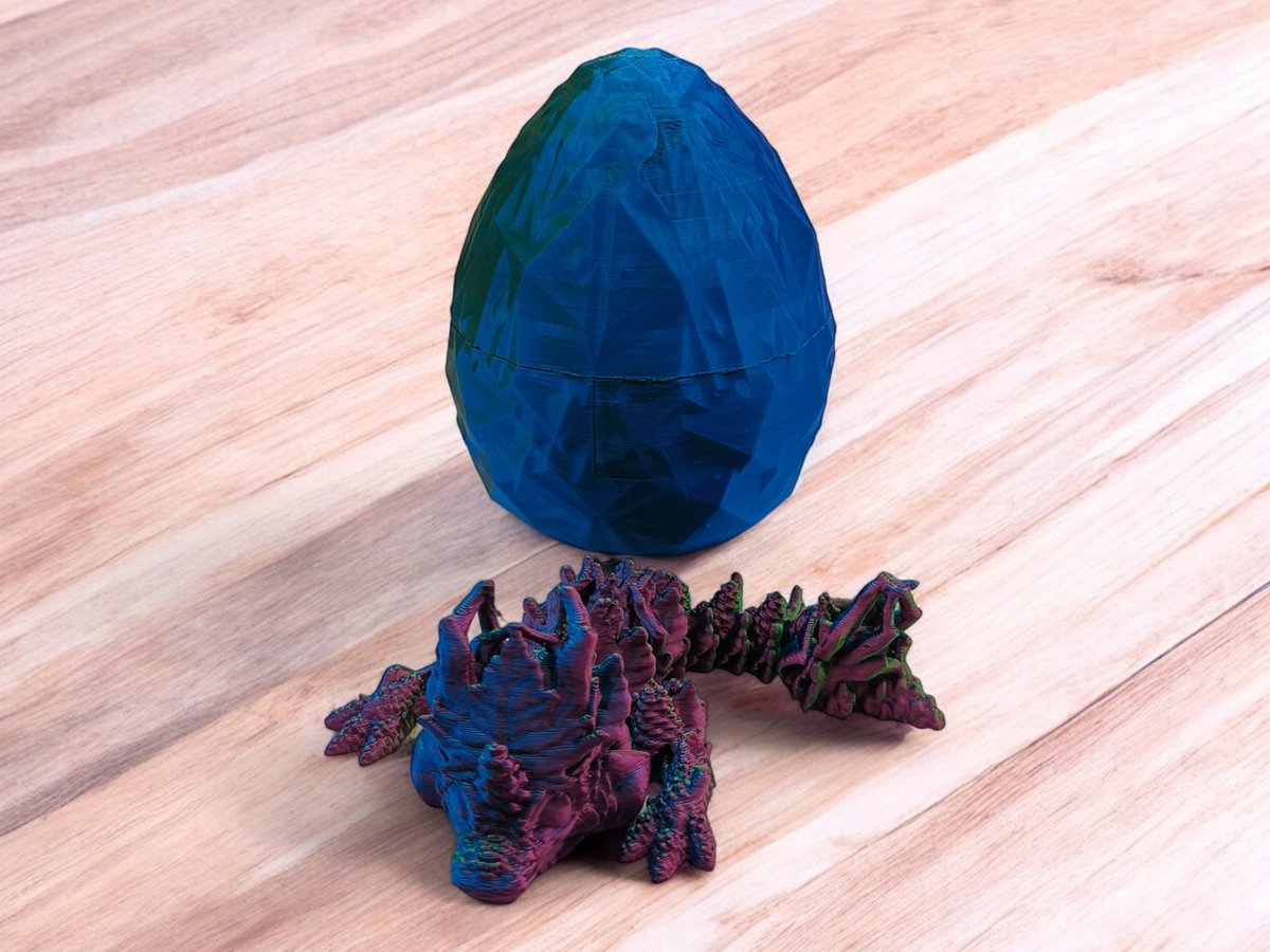 Herfst Tadling geartiuculeerde draak draak fidget Blauw/Groen/Paars met EI