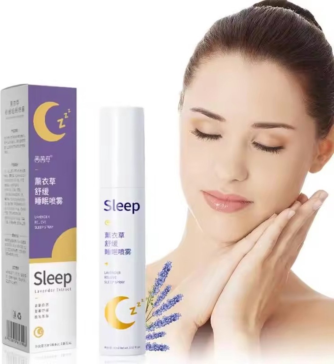 Goedkoopste lavendel spray 80ml - Diepe slaap kussenspray met lavendel - Pillow spray mist - Natuurlijke slaapmiddel voor nachtrust - slaap spray melatonine