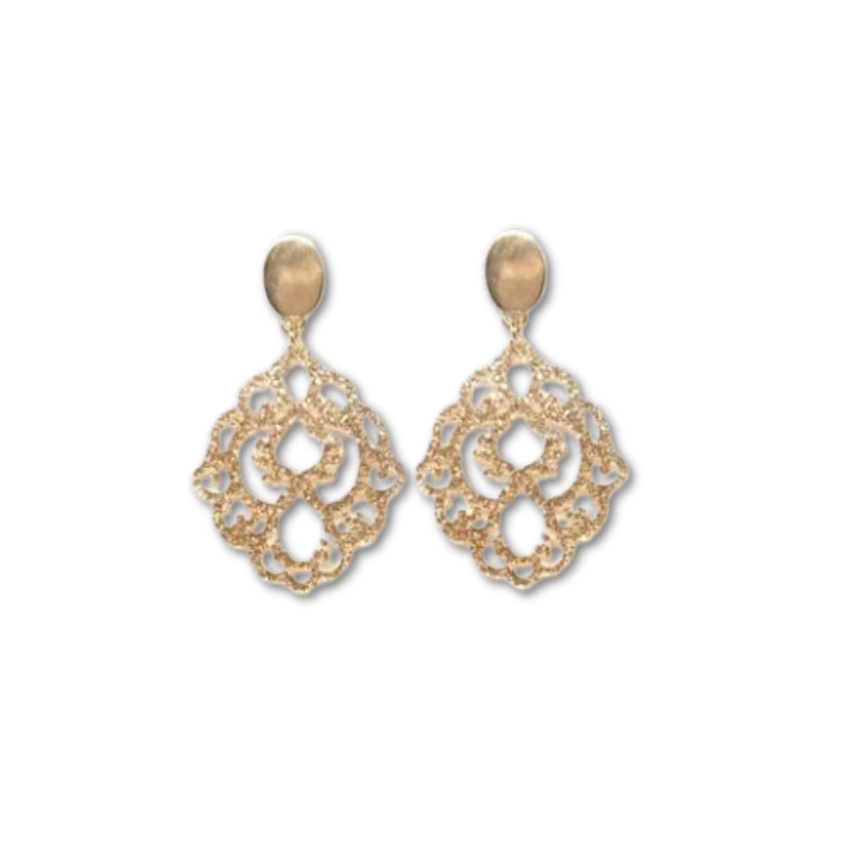 Statement Oorbellen Baroc Champagne - Oorbellen Dames