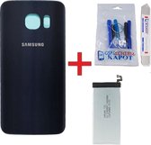 Voor Samsung Galaxy S6 achterkant + batterij - blauw