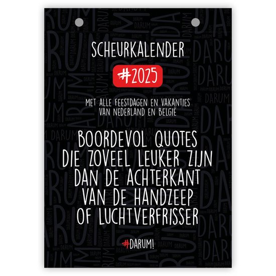 Darum Scheurkalender 2025