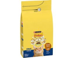 5x Friskies droogvoer voor katten - kalkoen & kip - voor gesteriliseerde katten -1500g