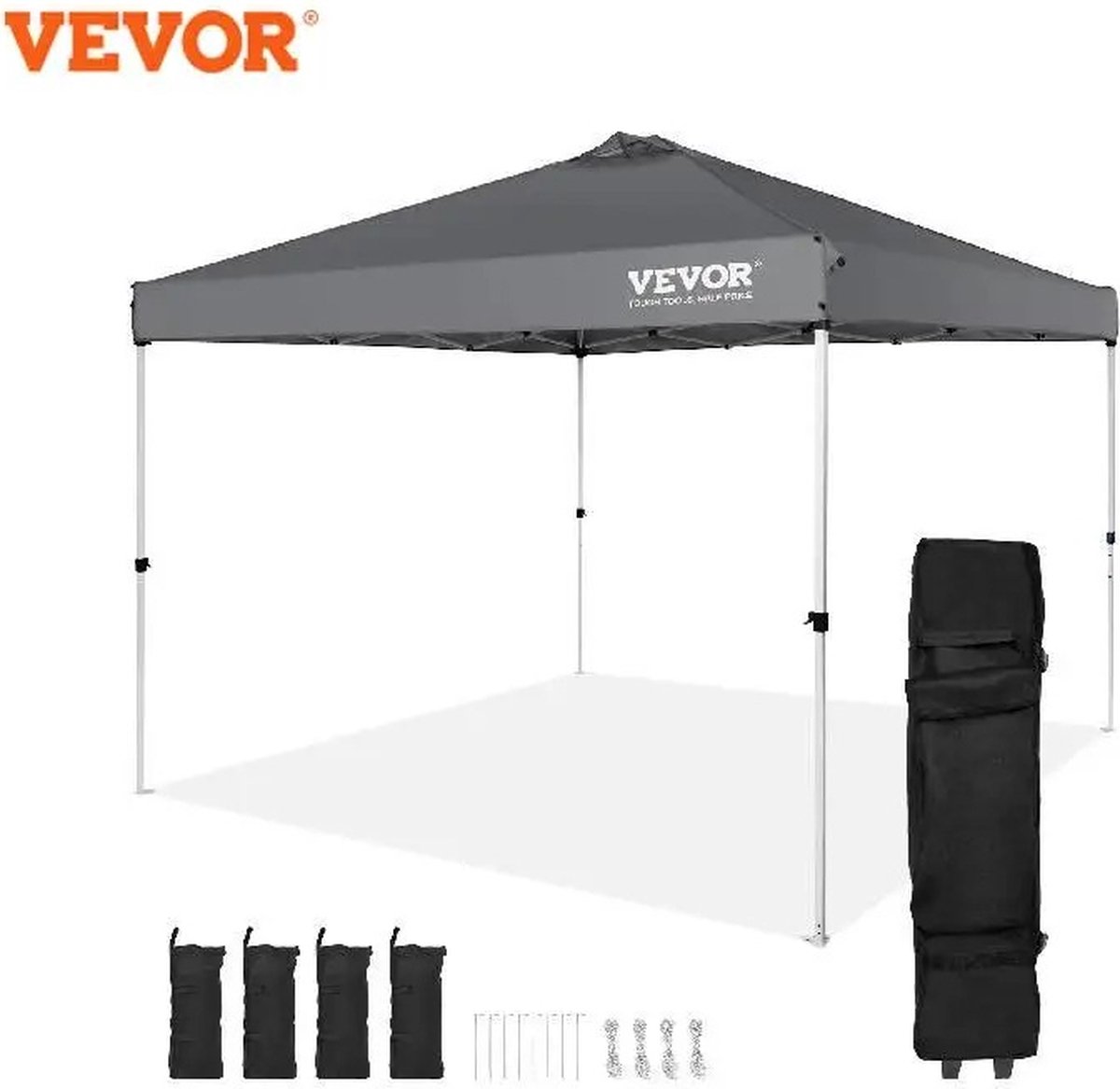 Roxana® Tent - Grijs - Tuinhuisje - Tuintent - Waterdicht - Waterproof - 304,8x304,8cm - Tent Voor In Tuin