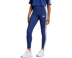 Adidas Adidas Sportswear Essentials 3-Stripes Katoenen Legging - Dames - Blauw
