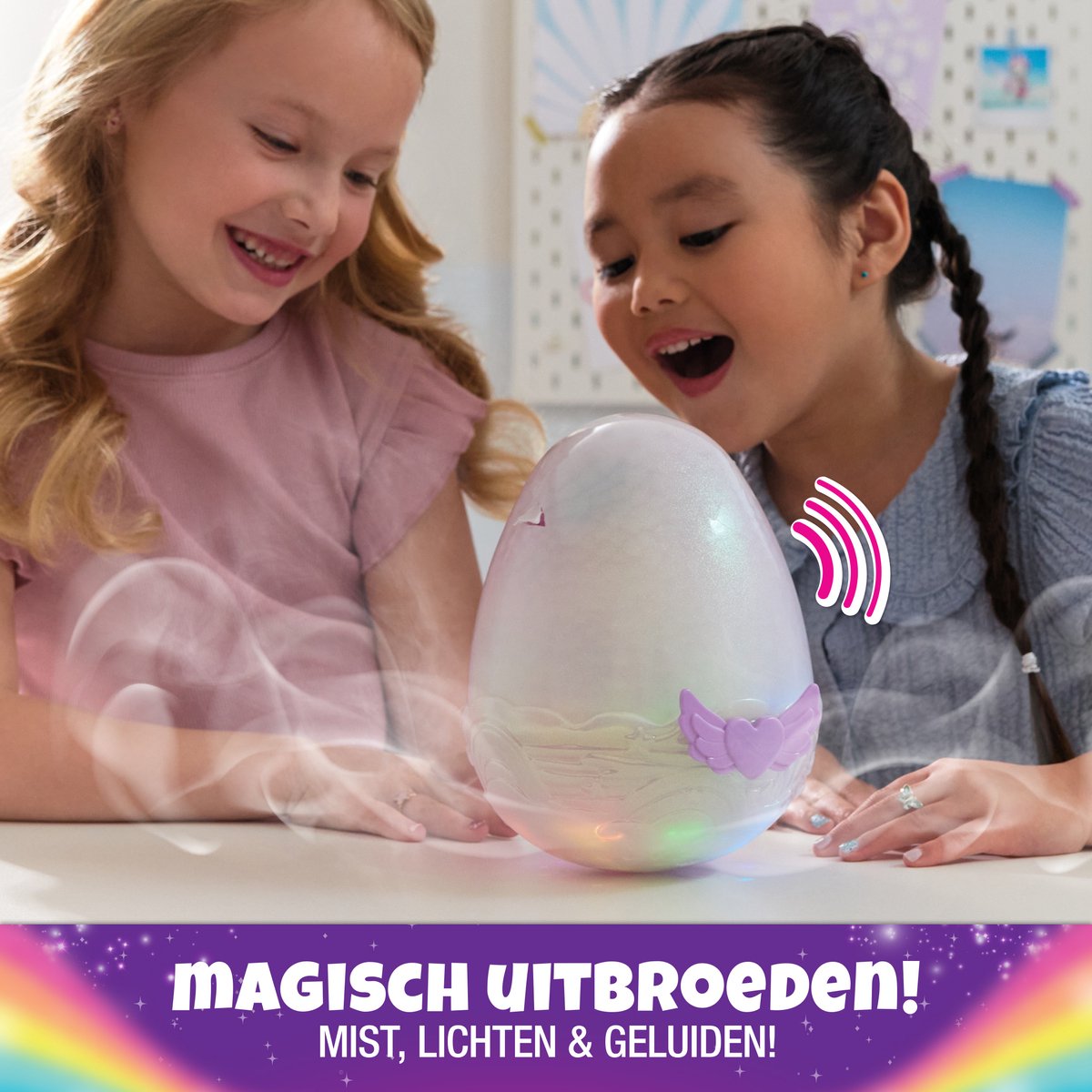 Hatchimals Alive - Mystery Hatch Pufficorn - Interactief verrassingsspeelgoed in een ei met mist, lichtjes en geluiden — afbeelding 2