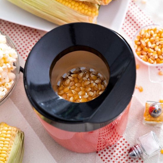 Popcot Popcornmaker op hete lucht - Gezonde popcorn bereiden - Compact en draagbaar - Thuis en bioscoop - Snelle popcorn met hete lucht — afbeelding 2