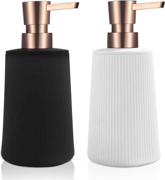 Zeepdispenser, Shampoodispenser Wandmontage voor Badkamer, Zwart 3 Kamers 300 ml * 3, Eenvoudige Menselijke Plastic Douchegel Shampoo Conditioner Zeepdispenser Houder zonder Boorset