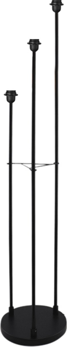 Olucia - RIKA - Vloerlamp - Zwart - Vorm: Rond