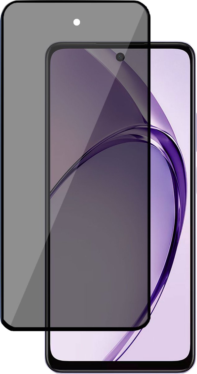 Privé Screenprotector geschikt voor OPPO A40 4G/A40M 4G /OPPO A60 5G Screenprotector - Privacy Beschermglas - Privacy Proteqt+
