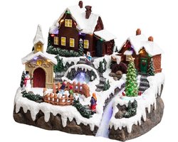 Fééric Lights and Christmas - Verlicht kerstdorp "Camping aan het meer" met animatie