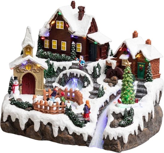 Fééric Lights and Christmas - Verlicht kerstdorp "Camping aan het meer" met animatie