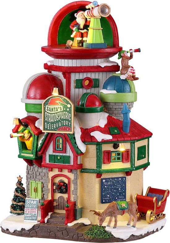 Lemax - 'Santa's Stratospheric Observatory' - Verlicht gebouw - Exclusief adapter