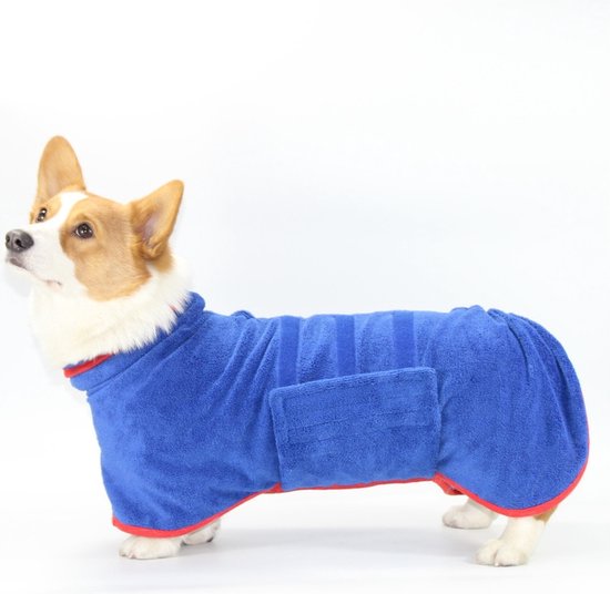 Hondenbadjas, warm en absorberend, badjas en handdoek voor honden en