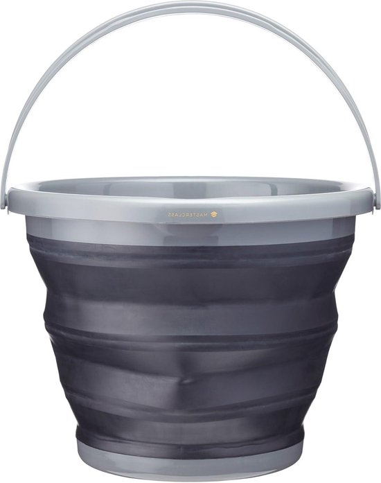 SAMMART 5.5L Opvouwbare Wasbad (Wit/Grijs, 5.5L emmer