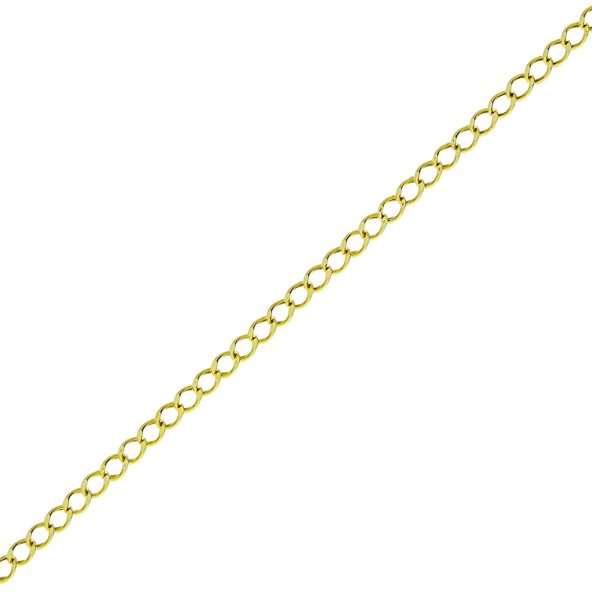 Gouden Gourmette Ketting 1.8 mm 50 cm 18 karaats