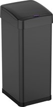 Bol.com Bayt Prullenbak - Prullenbak 60 Liter - Prullenbak met Sensor - Vuilnisbak - Afvalbak - Afvalemmer - Metaal - Zwart aanbieding
