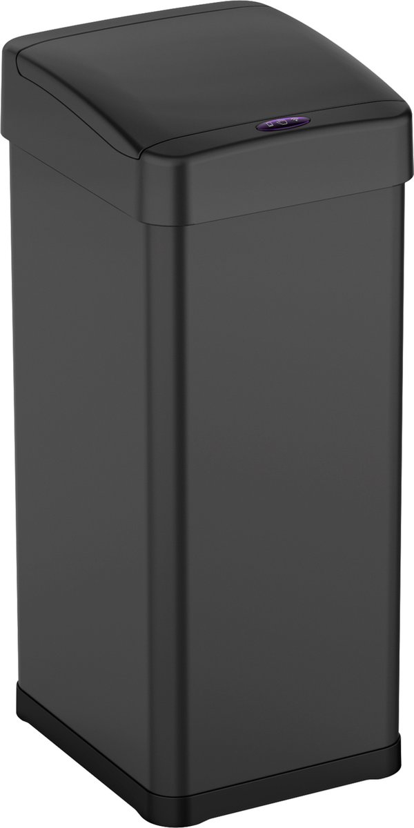 Goedkoopste Bayt Prullenbak - Prullenbak 60 Liter - Prullenbak met Sensor - Vuilnisbak - Afvalbak - Afvalemmer - Metaal - Zwart