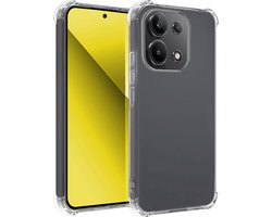 Hoesje - Geschikt voor Xiaomi Redmi Note 13 4G - Sterk & Shockproof - Siliconen Case - Back Cover - Telefoon Hoes Shock Proof - Telefoonhoesjes - Transparant