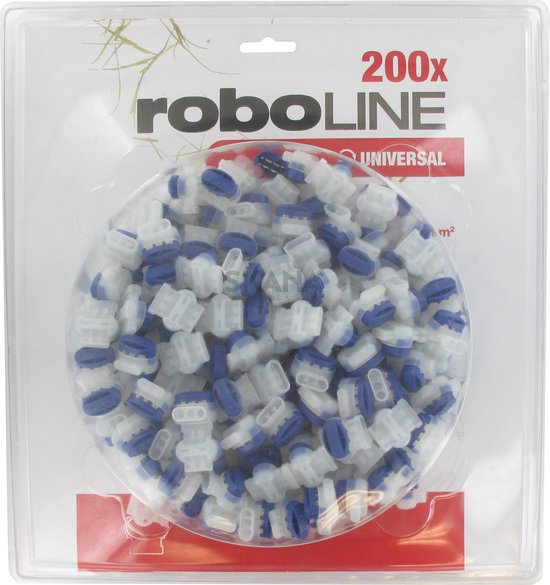 Foto: Blisterverpakking met 200 zelfstrippende kabelconnectoren 3 krimpaansluitingen voor robot voor kabels met een doorsnede van 0 5 en 1 5 mm en een buitendiameter van 4 mm 