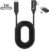 Bol.com Fritzplay Link Kabel voor oa Meta Oculus Quest 1 2 & 3 - USB-C naar USB-C 3.2 Gen 1 - 5 Meter - 5Gbps - USB Adapter aanbieding