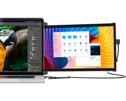 Mobile Pixels Duex Plus DS - Portable Monitor - 13.3 inch Monitor - FHD - 60hz - Draagbaar Beeldscherm - Draagbare Monitor - Extra Laptopscherm