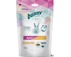 Haarballen Cracker 100g - BUNNY NATURE - Lijnzaad en Papaja Snack - Natuurlijk Supplement voor Konijnen en Cavia's