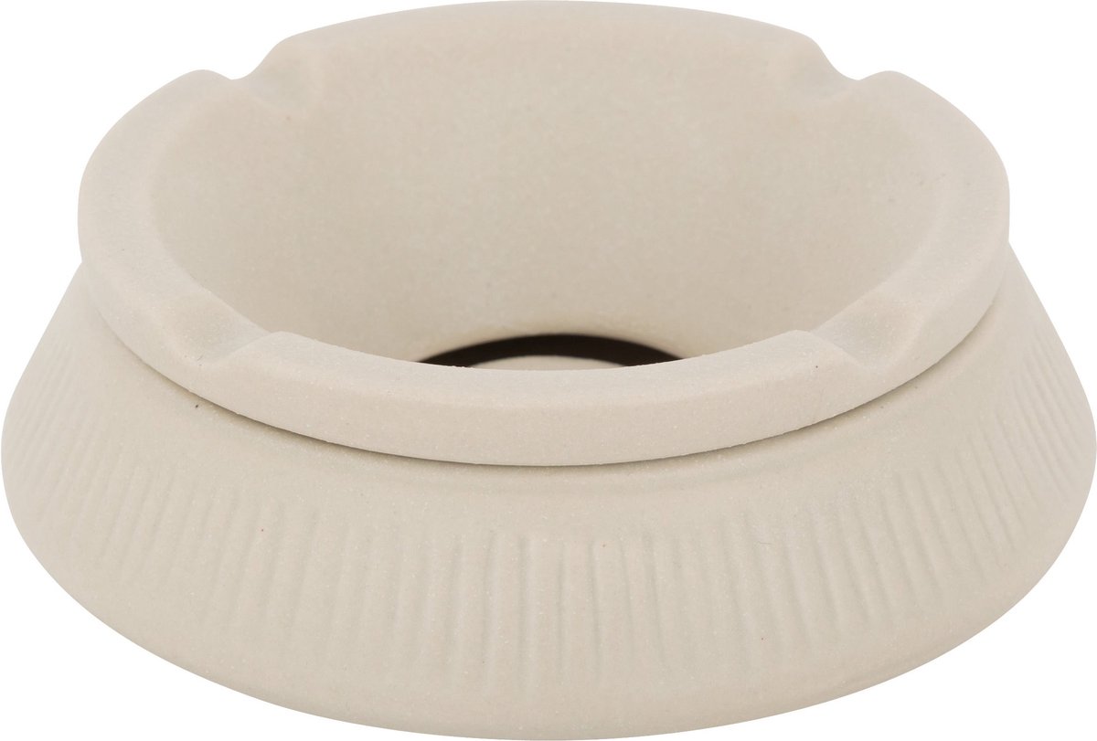 Goedkoopste Atmosphera Keramische Asbak - Ø13xH6cm - Beige