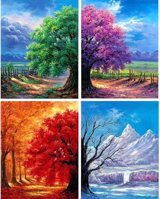 Schilderen op nummer-sets met neonzeesters voor kinderen en volwassenen, beginners, regenboog-oceaandieren, canvas, olieverfschilderij met kwasten en acryl, digitaal schilderij, cadeau, moderne