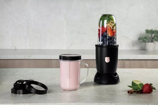 Blender met drinkbeker van Berlinger Haus - model BH 9506 - verschillende dekels van Blender — afbeelding 2