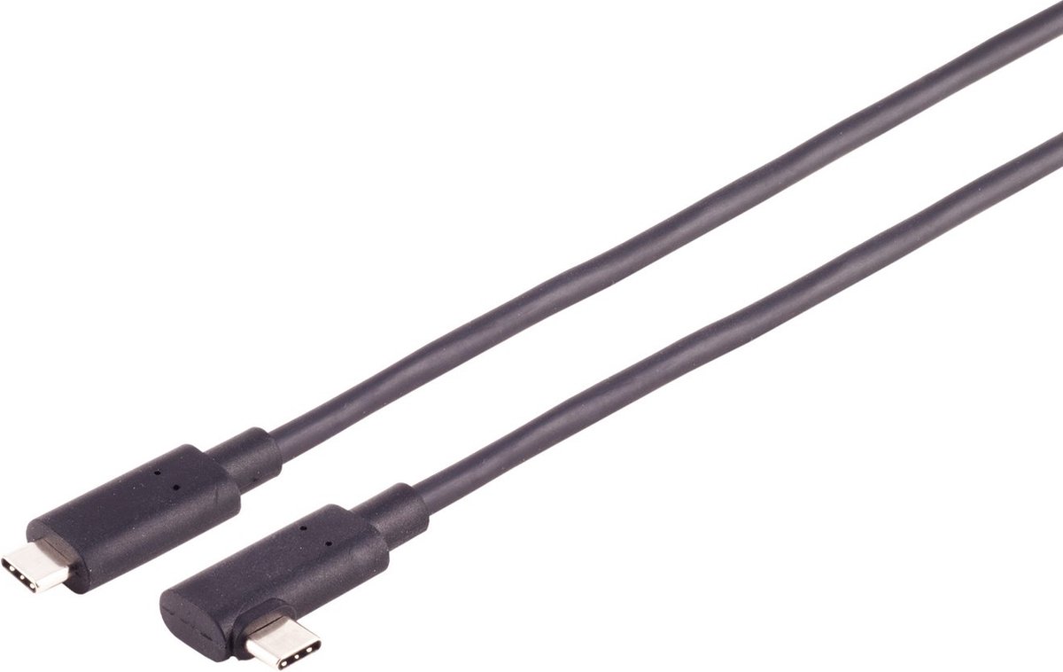 USB-C active optical cable (AOC) | haaks (links/rechts) | USB3.1 10 Gbps | PD 60W | 10 meter