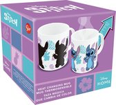 Stor Lilo & Stitch Heat Change Mok / Beker Stitch 325 ml Cups & Mok / Bekers