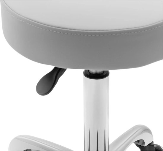 Physa Physa Gela White Rolkruk met rugleuning, 150 kg, wit, 47-61 cm