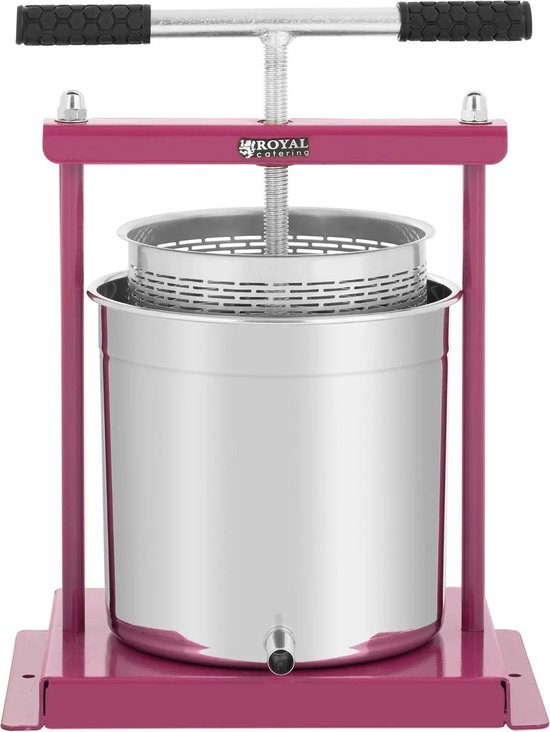Fruitpers - RVS/ijzer - 12 l - incl. 5 persdoeken - Wiesenfield van Wiesenfield — afbeelding 3