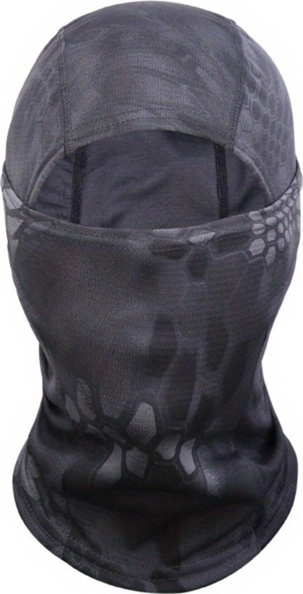 Bovista Winter Masker Balaclava Ski Mask Ski Masker Bivakmuts Full Face Mask Slangenhuid Zwart