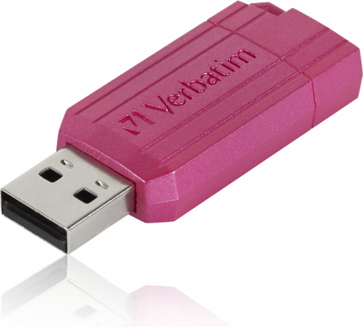 Verbatim USB DRIVE 2.0 PINSTRIPE USB-stick 128 GB Pink 49460 USB 2.0