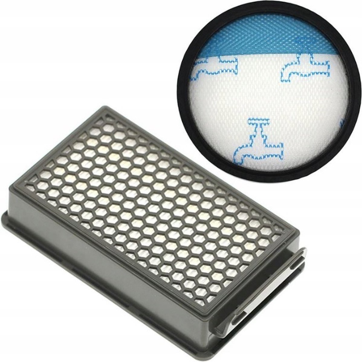 1 x filter voor ROWENTA, TEFAL Power Cyclonic - Moulinex - ZR005901 - De set bestaat uit: 1 x HEPA-voormotorfilter 1 x schuimrubberen uitlaatfilter (wasbaar). Het filter is een vervangfilter, gemaakt met de grootste zorg en de beste materialen.