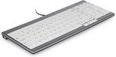 Bol.com BakkerElkhuizen UltraBoard 960 - Standaard Compact Toetsenbord - Grijs/ Wit aanbieding