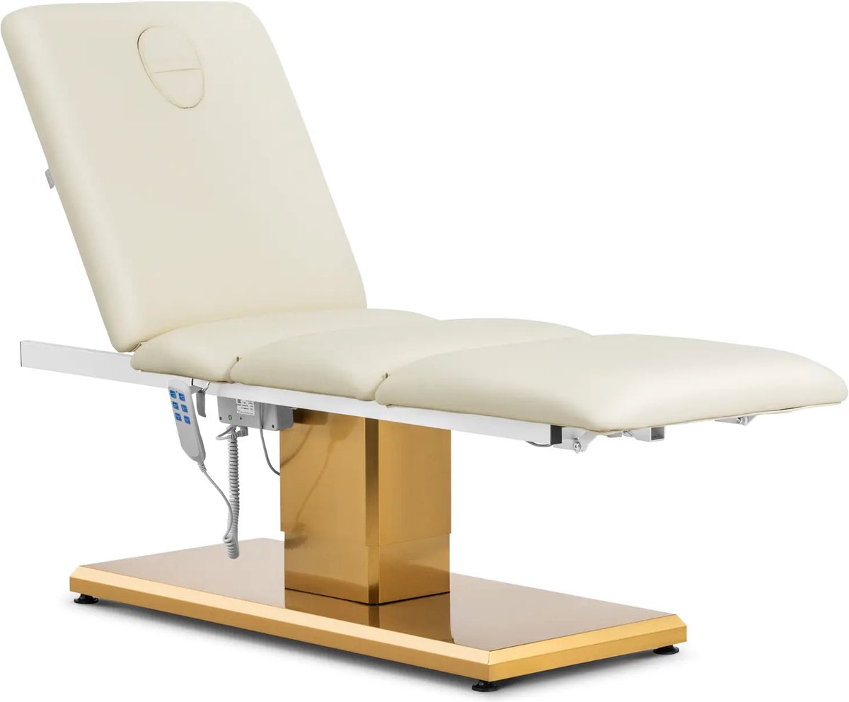 Goedkoopste physa - Behandelstoel - 300 W - 150 kg - crème/goud