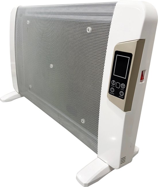 SensaHome - HY-200CR Staande Verwarming - Elektrische Convectorkachel met Thermostaat - Keramische Verwarming - Energiezuinige Heater - Ventilatorkachel - Radiator - Terrasverwarmer - Wit - 1000W/2000W - 79x27x54 CM