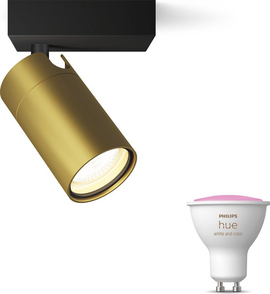 PHILIPS HUE Idris Opbouwspot voor Badkamer met 3 Lichtpunten GU10 (Zwart) Wit en Gekleurd Licht | Hue White and Color Ambiance