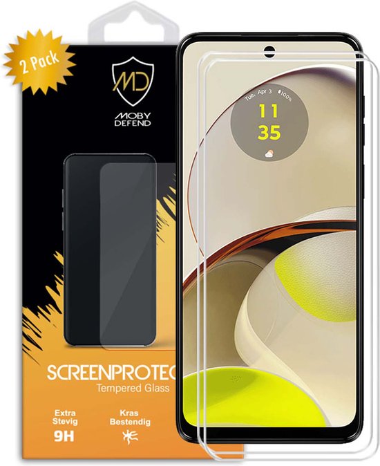 Coque Bumper + Verre Trempé Pour Motorola Moto G14 – Noir – Marque SDTEK – Neuf
