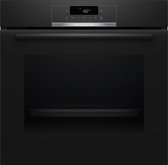 Bosch HBA572BB3F - Serie 4 - Inbouwoven - 71 l - Eenvoudig te reinigen met pyrolytische zelfreiniging - Air Fry-functie: voor perfect en gezonde gefrituurde gerechten -Zwart