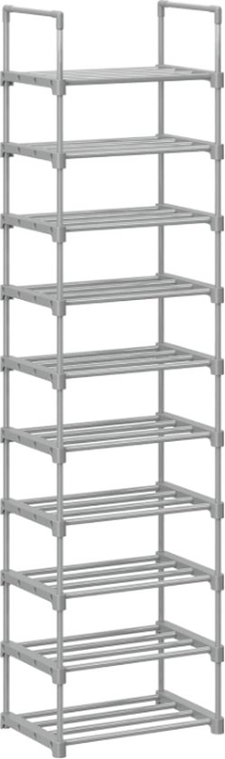MIRA Home - Range-chaussures - Range-chaussures - Grijs - Aluminium - 45x30x174cm